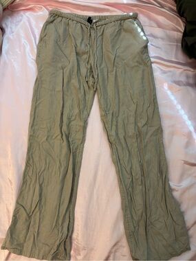 Divided Light Olive Drawstring Joggers